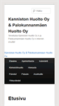 Mobile Screenshot of kannistonhuolto.fi