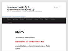 Tablet Screenshot of kannistonhuolto.fi